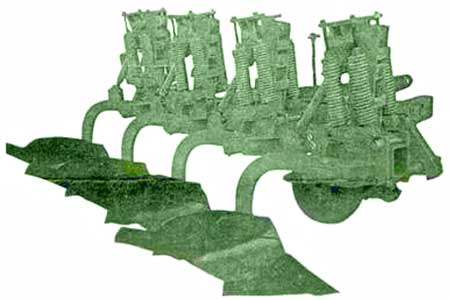Плуг 4, 7-ми корпусный навесной Оршаагропроммаш ПГП-4 (7)-40-Б2