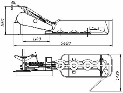 Косилка ротационная навесная Рид КРН-2,1 А-0,1