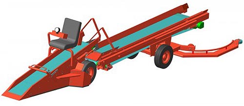 Скутер-подборщик Агропромсельмаш СКП-40