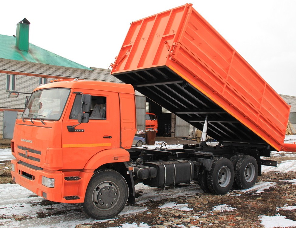 Фото камаза 65115 трехосника с кузовом 4590Е1