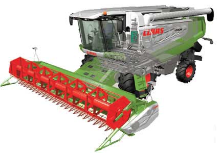 Комбайн зерноуборочный с роторным сепаратором Claas Lexion 570 ... 600 Комбайн зерноуборочный с роторным сепаратором Claas Lexion 570 ... 600