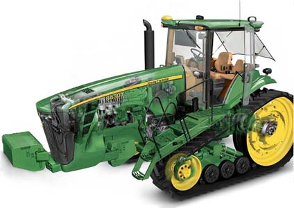 Трактор гусеничный универсально-пропашной John Deere 8230T / 8330T / 8430T