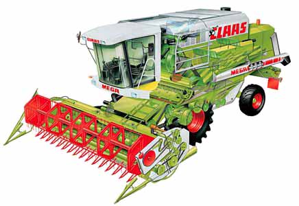 Комбайн зерноуборочный Claas Mega 350 / 360 / 370 Комбайн зерноуборочный Claas Mega 350 / 360 / 370