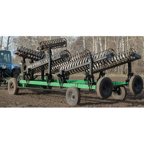 Универсальный почвообрабатывающий агрегат с винтовыми катками Агромаш УПА-КВ-12.5
