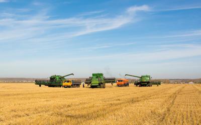 Собрано 64,5 млн тонн зерна, что на 33% больше уровня прошлого года
