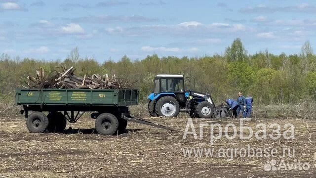 Расчистка заросших полей от деревьев от 1 Га