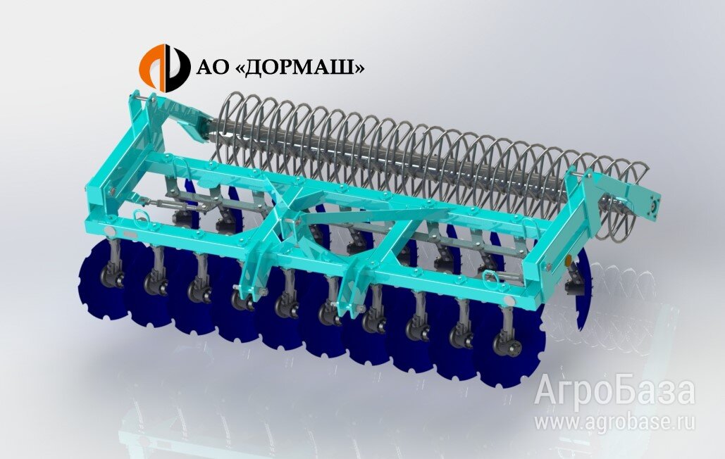 Борона дисковая БДМ 3х2Н (навесная) спиральный шлейф-каток