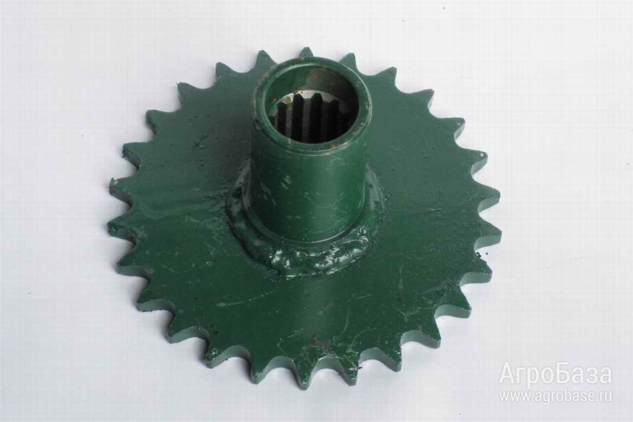 Полумуфта ПСП-10.02.02.400(623) опоры ротора измельчитиля стеблей (z=26, t=15,875. Отверстие шлиц. z=13, m=2, L=74мм)