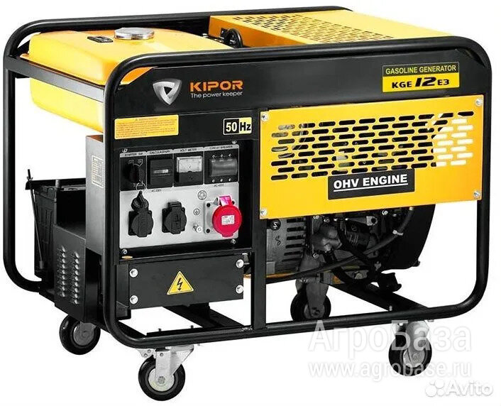 Бензиновый генератор Kipor KGE12Е3