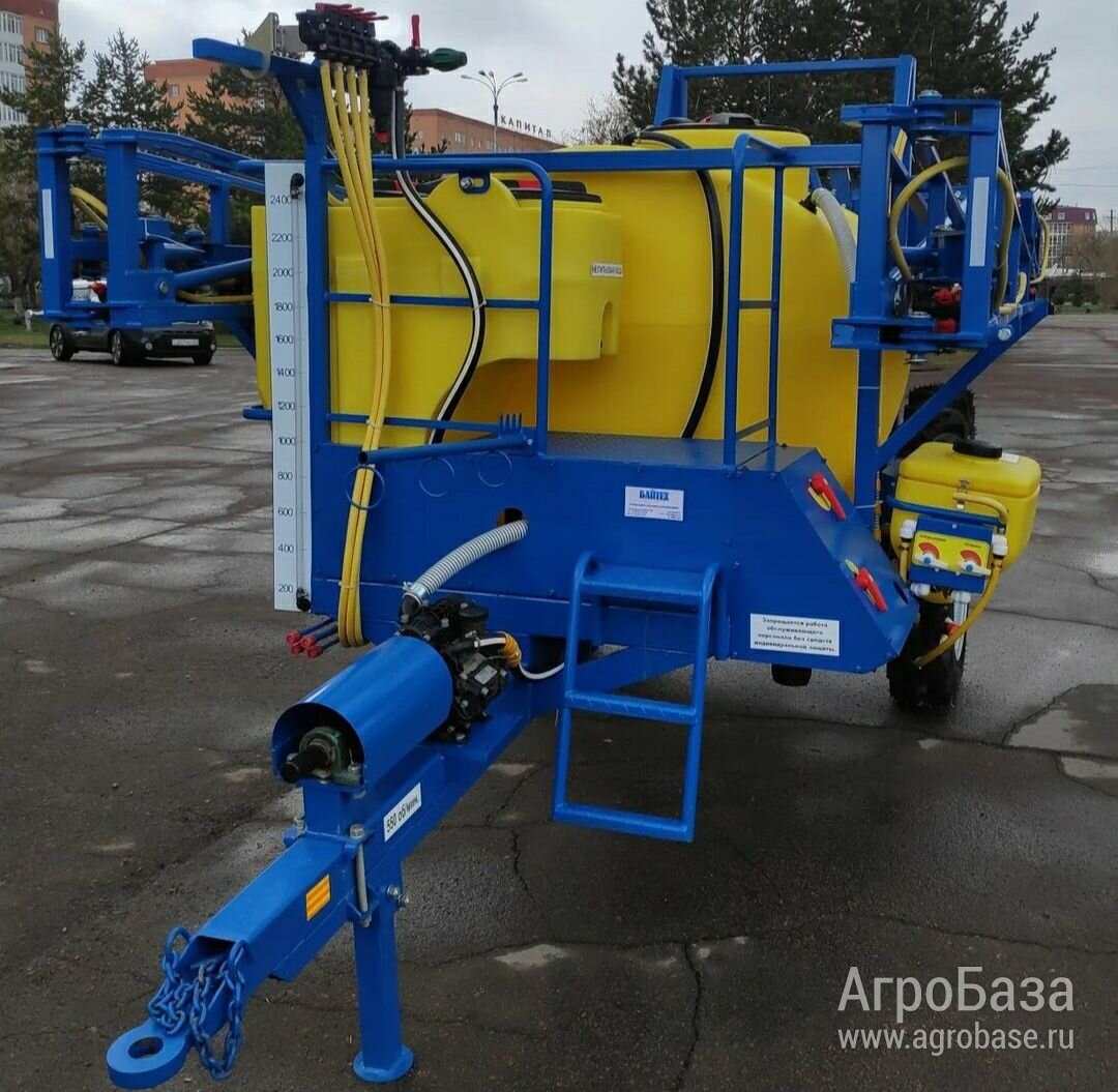 Опрыскиватель штанговый прицепной Заря-ОПГ-2500-21-05Ф с промопорой и миксером