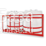 Комплект емкостей для агрохимии в обрешетке 5500*2 л. Белый.