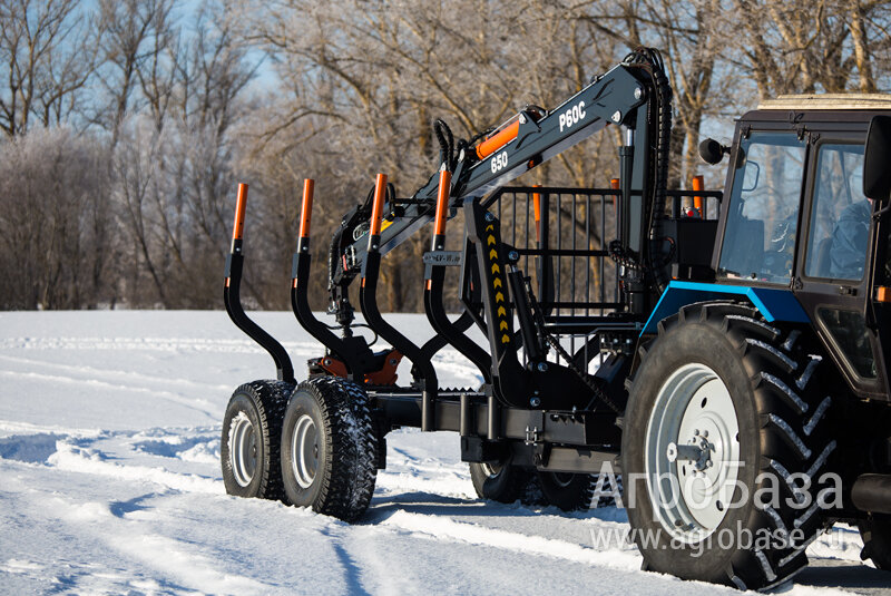 Прицеп тракторный 2ППЛ-9 с манипулятором