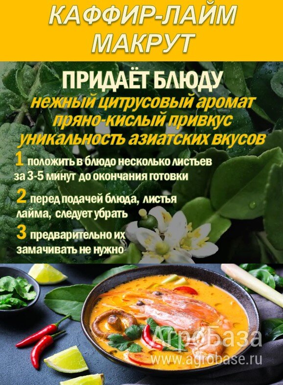 КАФФИР-ЛАЙМ. МАКРУТ. Лист сушеный.