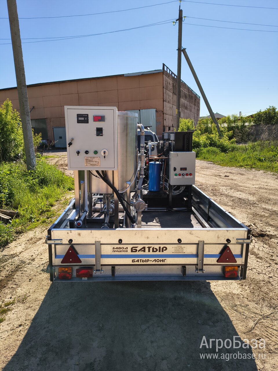 Мобильная охлаждающая приемная станция сырого молока