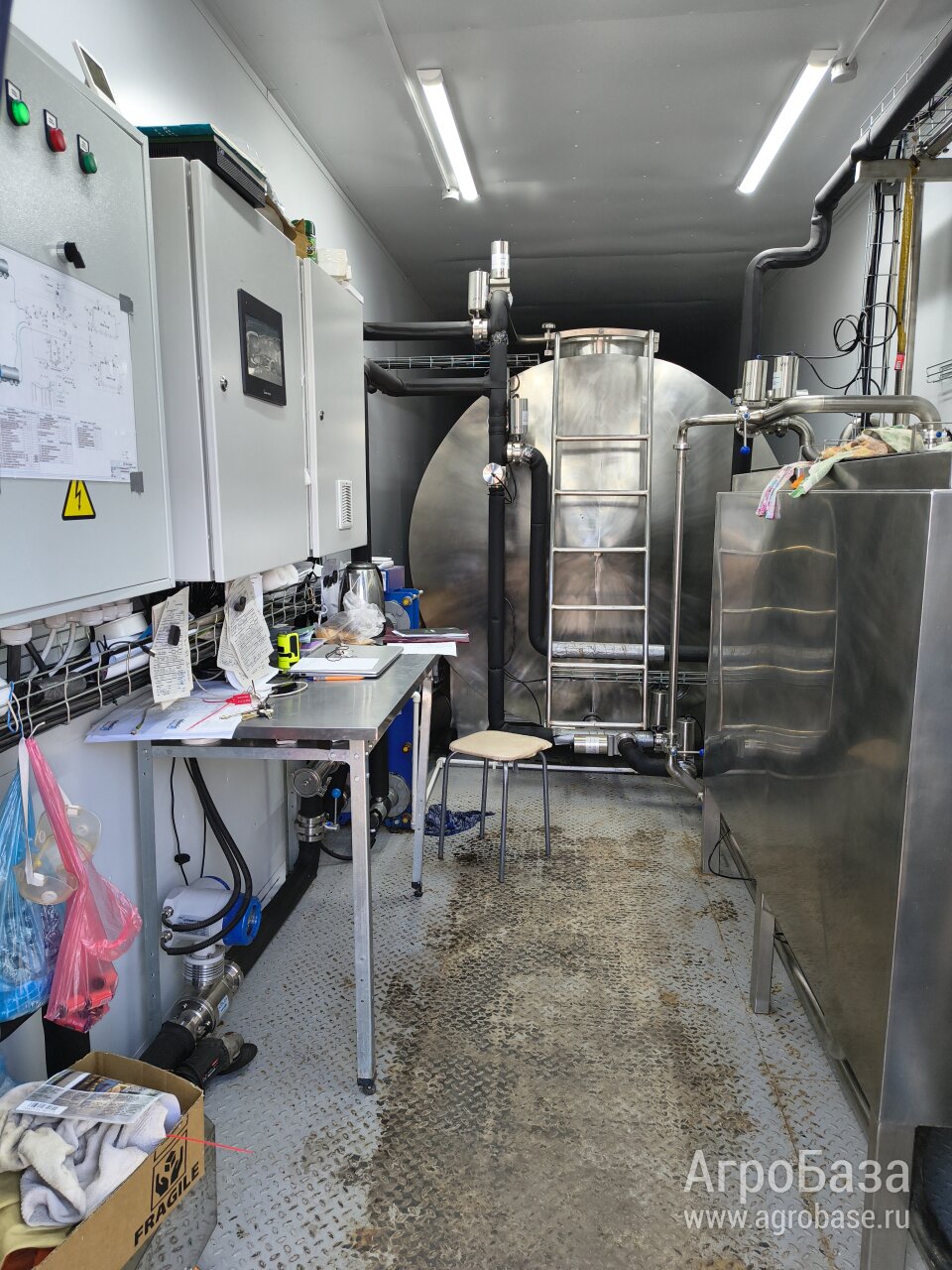 Модульный молокоприемный пункт охлаждения молока автономный
