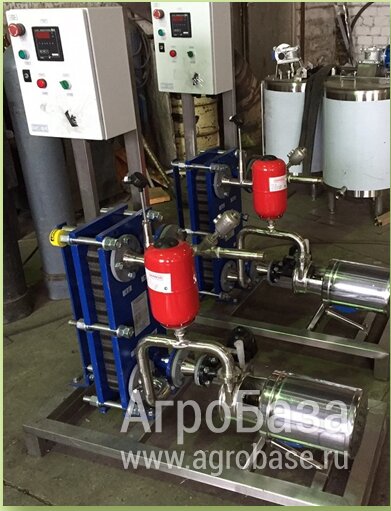 Установка нагрева воды паром УНВ-73-110