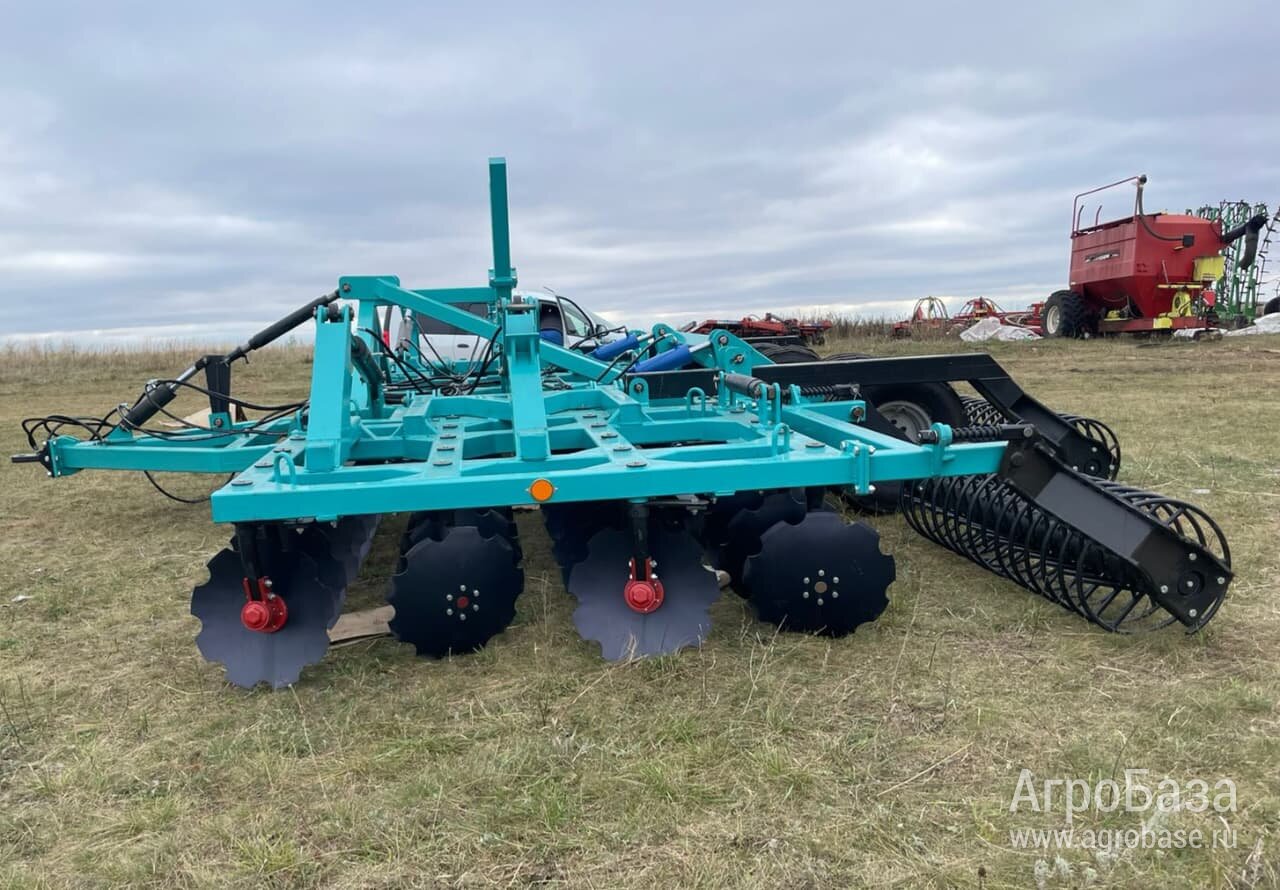 Борона дисковая БДМ-8х4П складная (Сура-8х4П скл.) спиральный шлей-каток