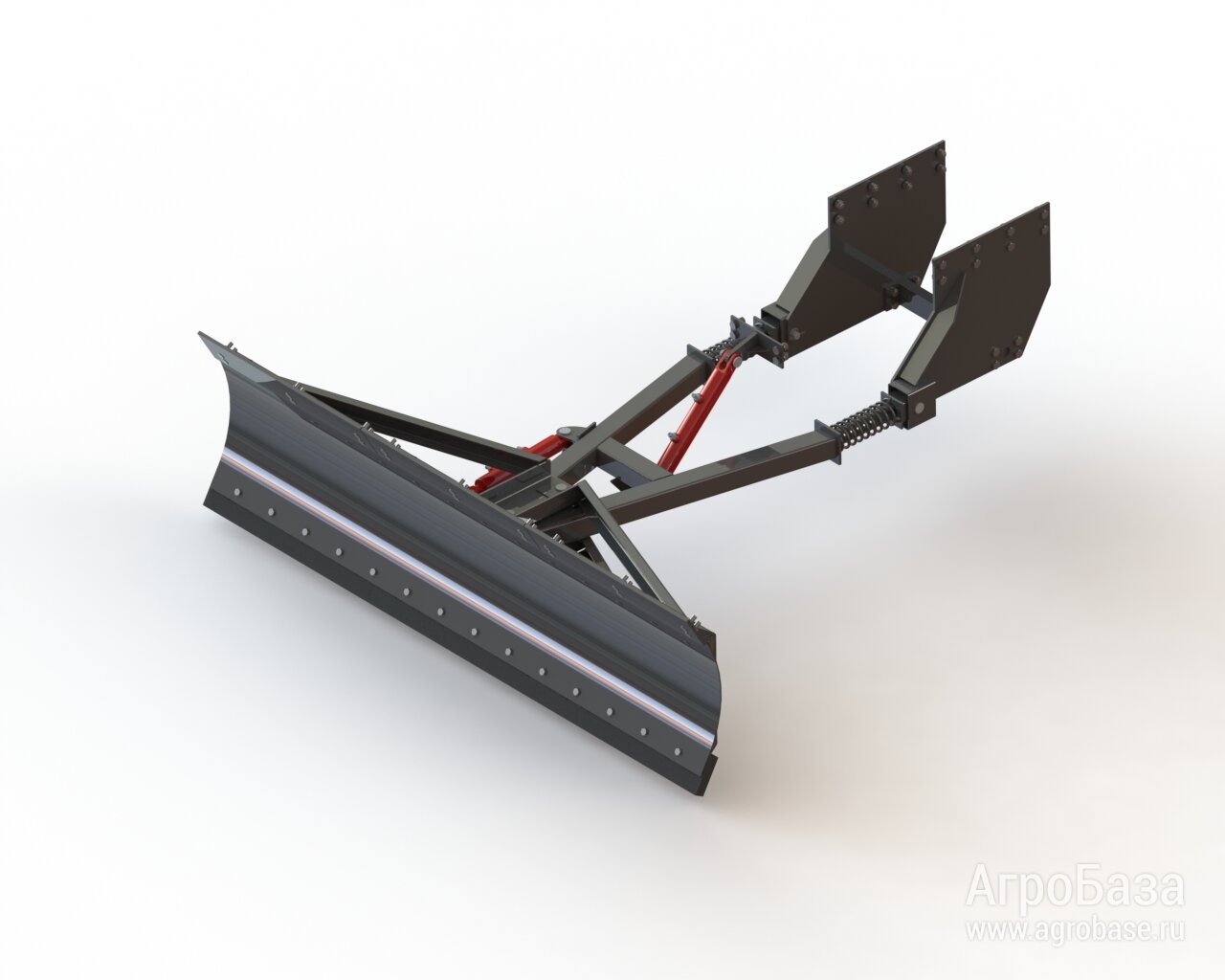 Отвал коммунальный с гидравлическим поворотом лопаты