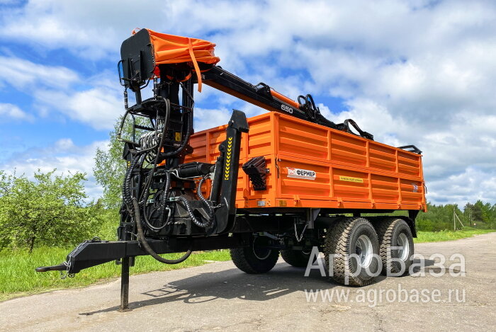 Полуприцеп самосвальный с манипулятором ППСМ-10