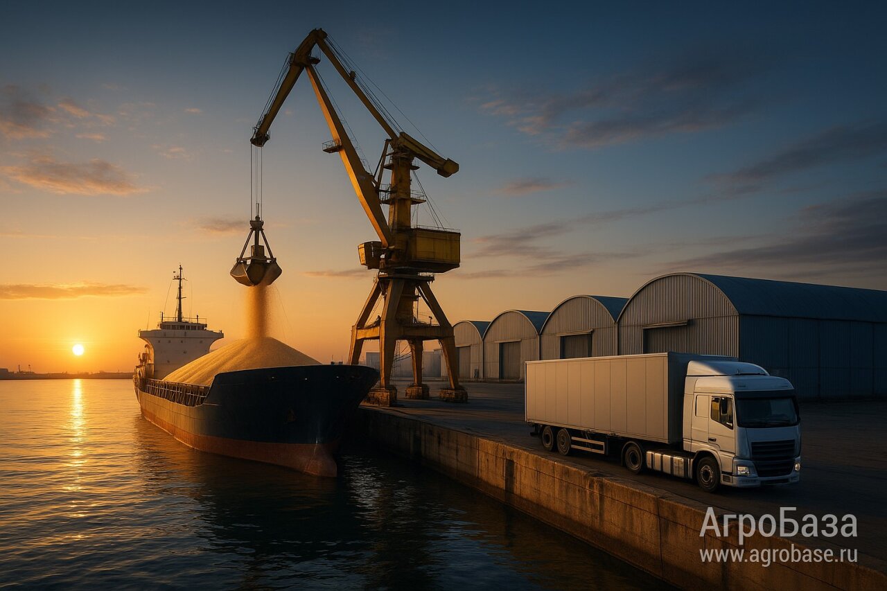 Перевалка сельхозпродукции порт Азов, Ростовская область
