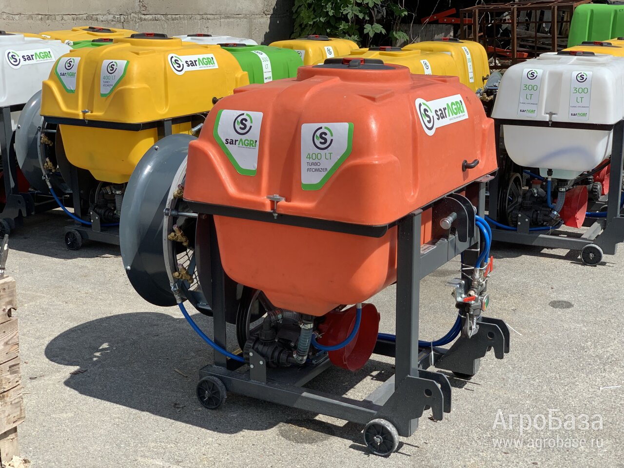 Опрыскиватель садовый 400л вентиляторный Турция