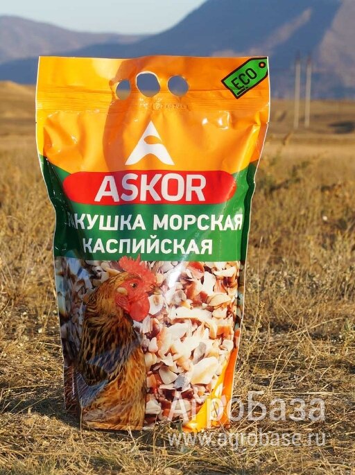 <<АскорАгроТрейд>>Ракушка кормовая высушенная калиброванная (фракция 1-6 мм.) (50 кг)