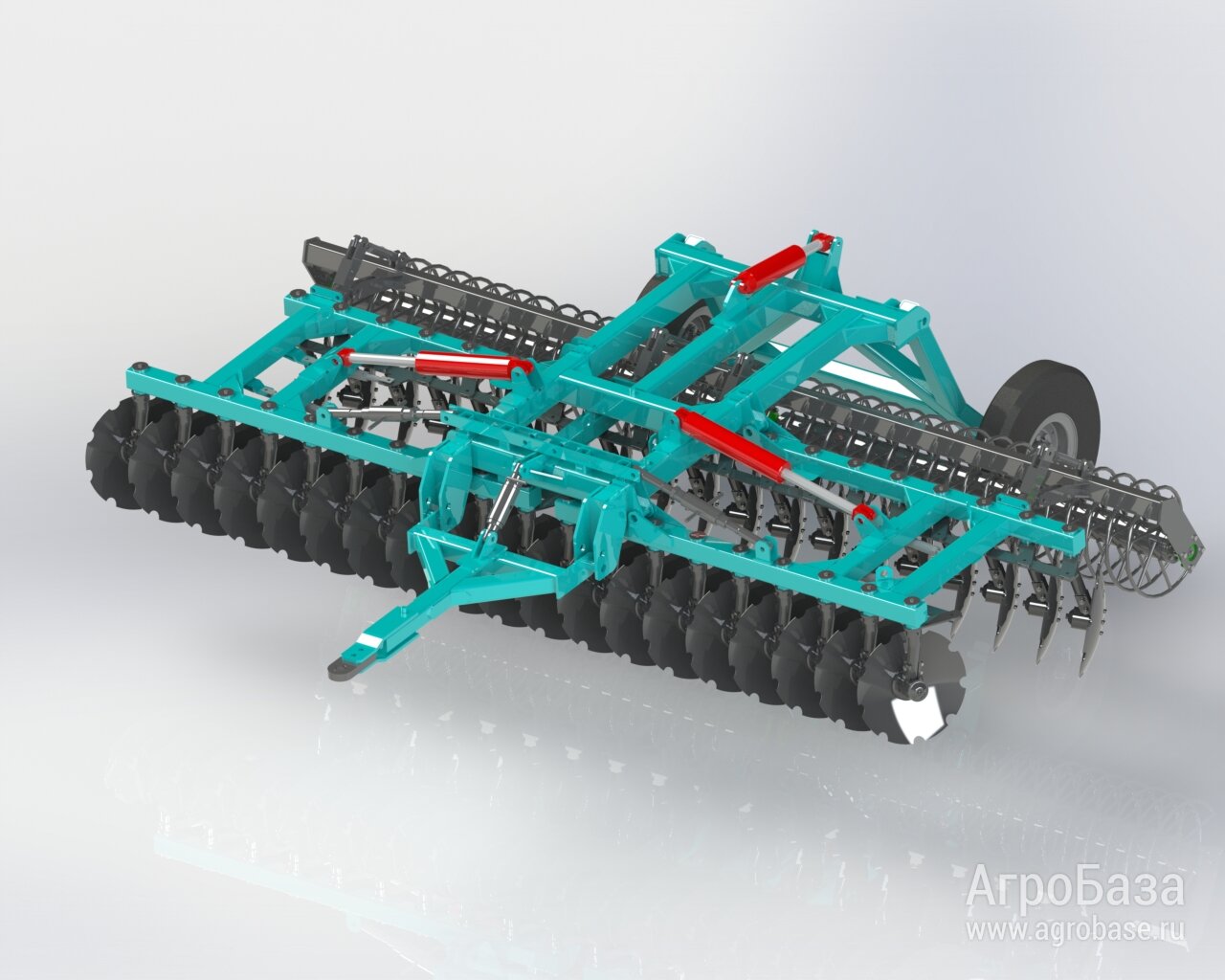 Борона дисковая БДМ-5х2П складная (Сура-5х2П скл.) V-образная спиральный шлейф каток