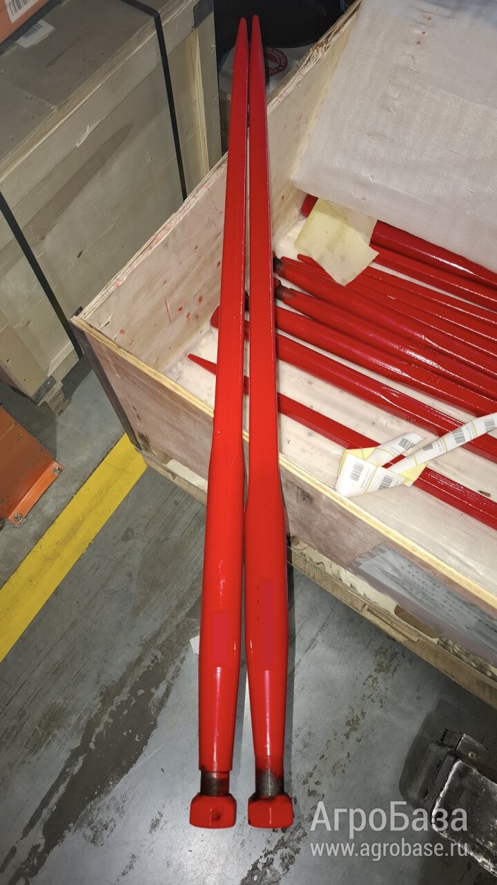 Зубья пики силосные сельскохозяйственные для вил погрузчика Длина 1100 мм Резьба 25х1,5