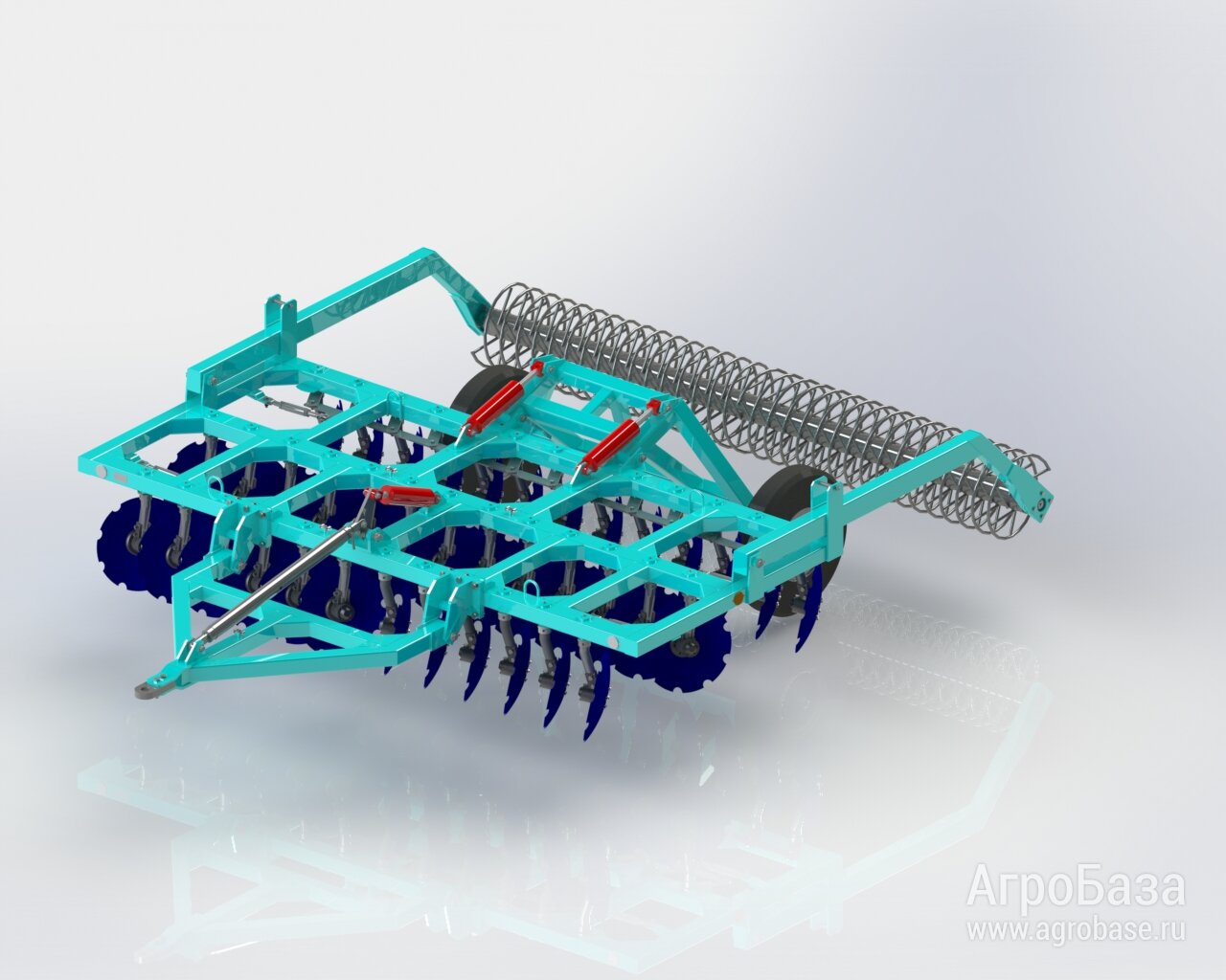 Дисковая борона БДМ-4х3П (Сура-4х3П) спиральный шлейф каток