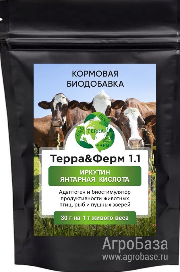 Новый адаптоген и биостимулятор продуктивности животных Терра&Ферм 1.1