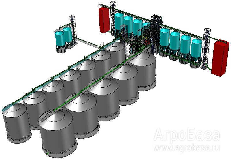 Зернопроводы квадратного сечения с футеровкой