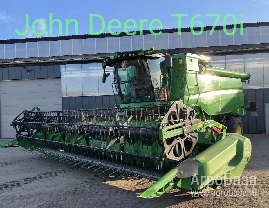 John Deere T670i, 2022 / 2023 г.в., гусеничный, 7.60 м, 515/243 м/ч