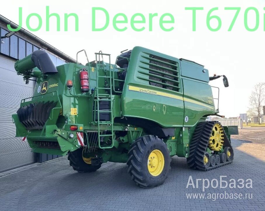 John Deere T670i, 2022 / 2023 г.в., гусеничный, 7.60 м, 515/243 м/ч