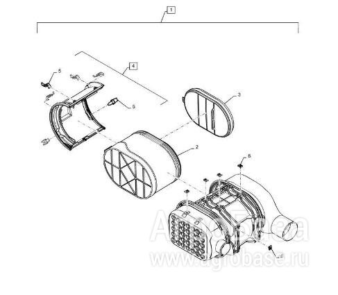 Фильтр воздушный 87356547 New Holland