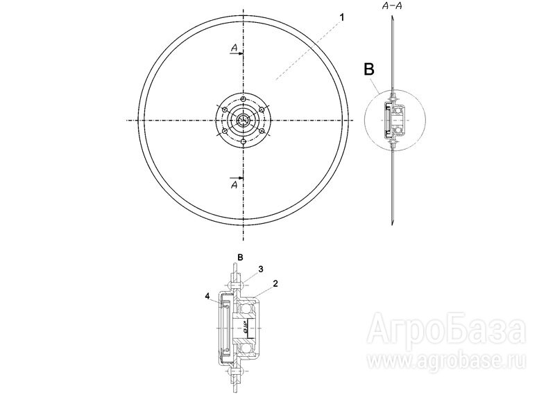 Диск выравнивающий в сборе 7200310107 АТД 00310107