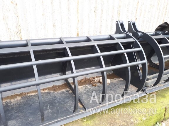 Ковш с захватом Stoll Германия Штолль на фронтальный навесной погрузчик с еврорамкой