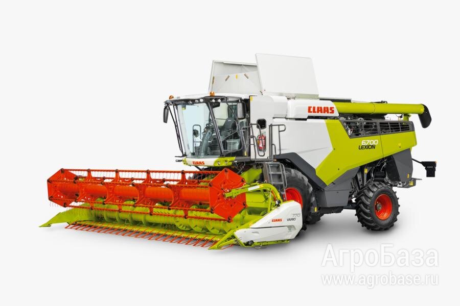 Зерноуборочный комбайн "Claas Lexion".