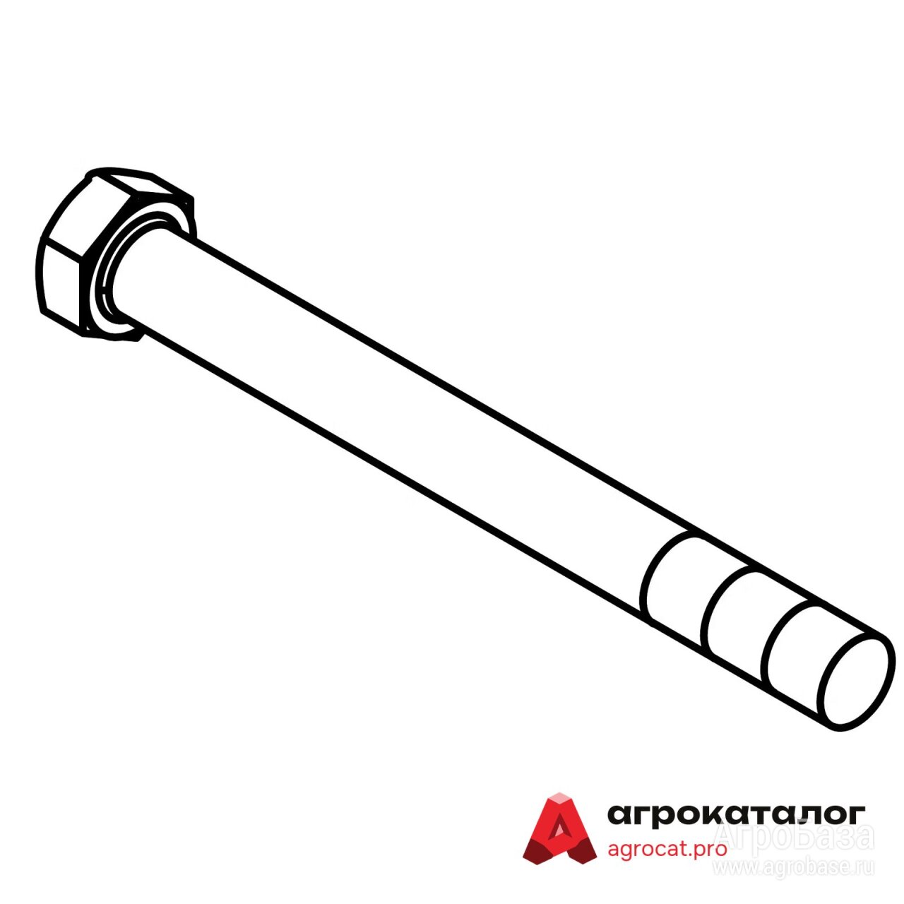 Болт с шестигранной головкой 19H3306, 5 (John Deere)