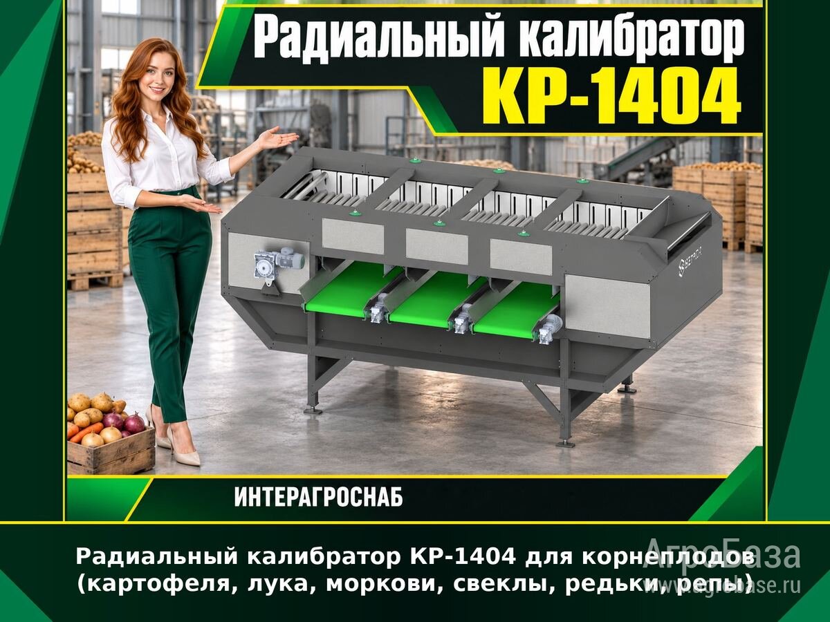 Радиальный калибратор КР-1404 для овощей и корнеплодов
