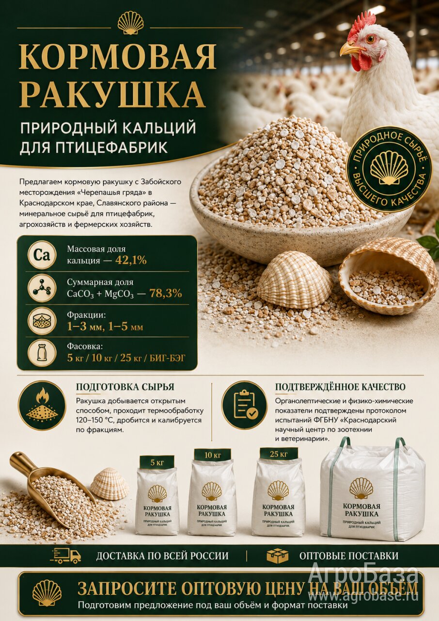 Ракушка кормовая